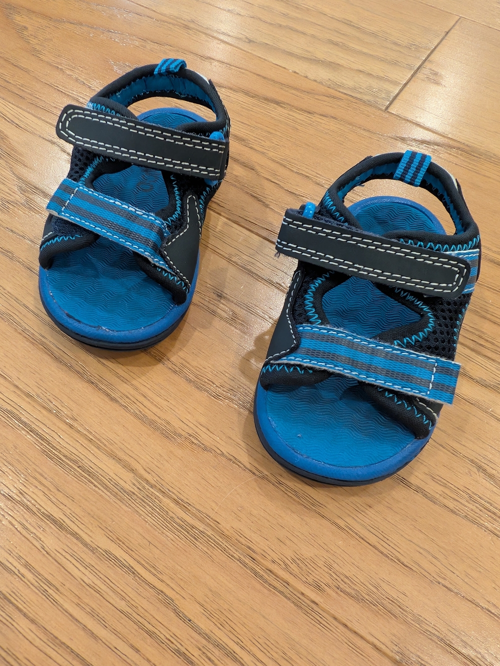 Toddler Blue Sport Sandals with Adjustable Straps